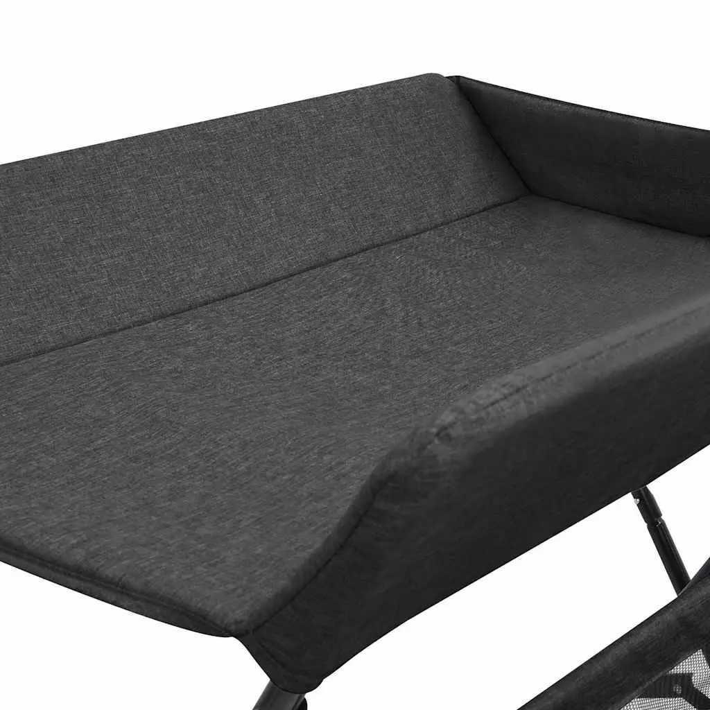 Changing Table Anthracite Foldable Diaper Nappy Storage Compartments Baby