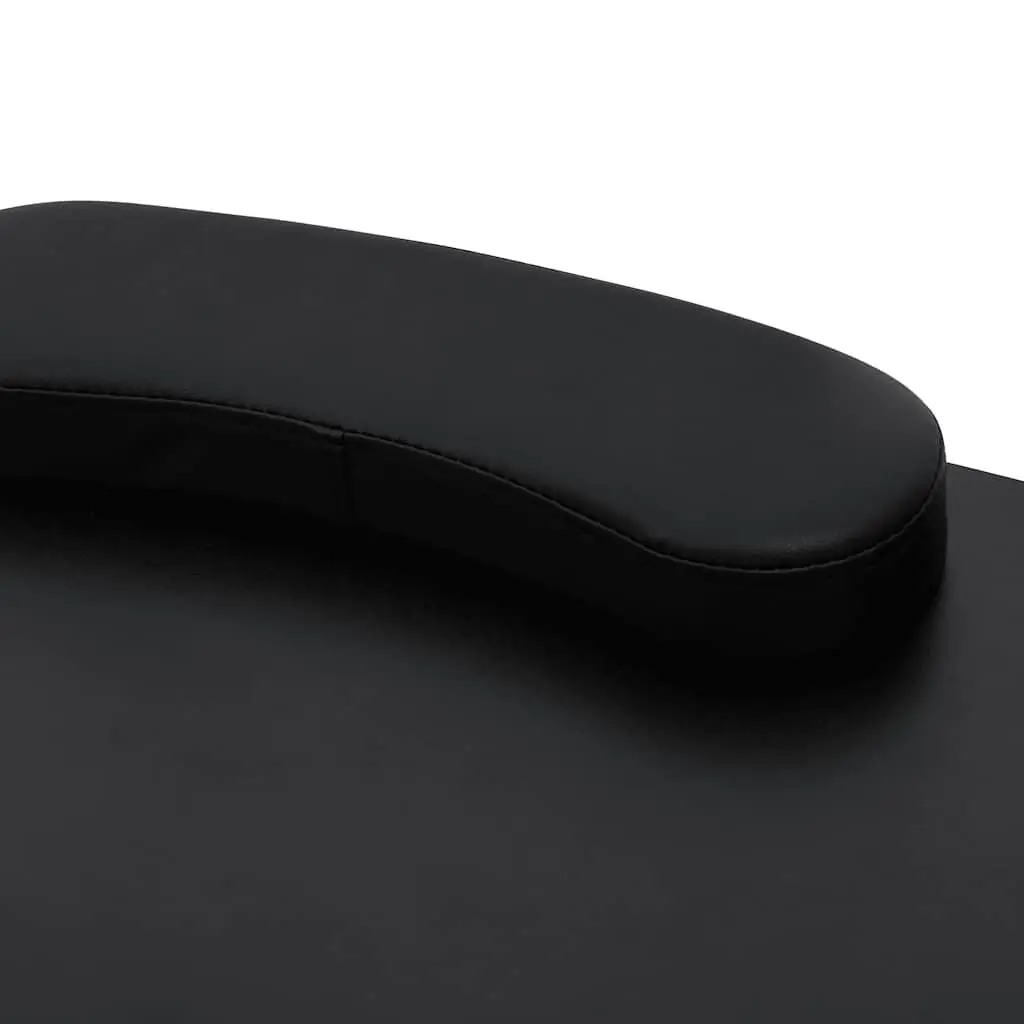 Folding Manicure Nail Table with Wrist Cushion Castors Storage Drawer Black