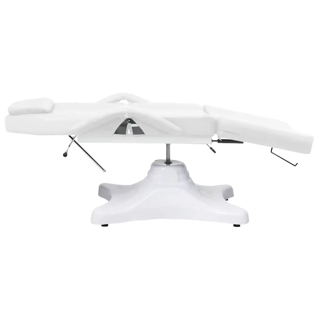Massage Table Adjustable Height 180x62cm White for Facial Beauty Treatment