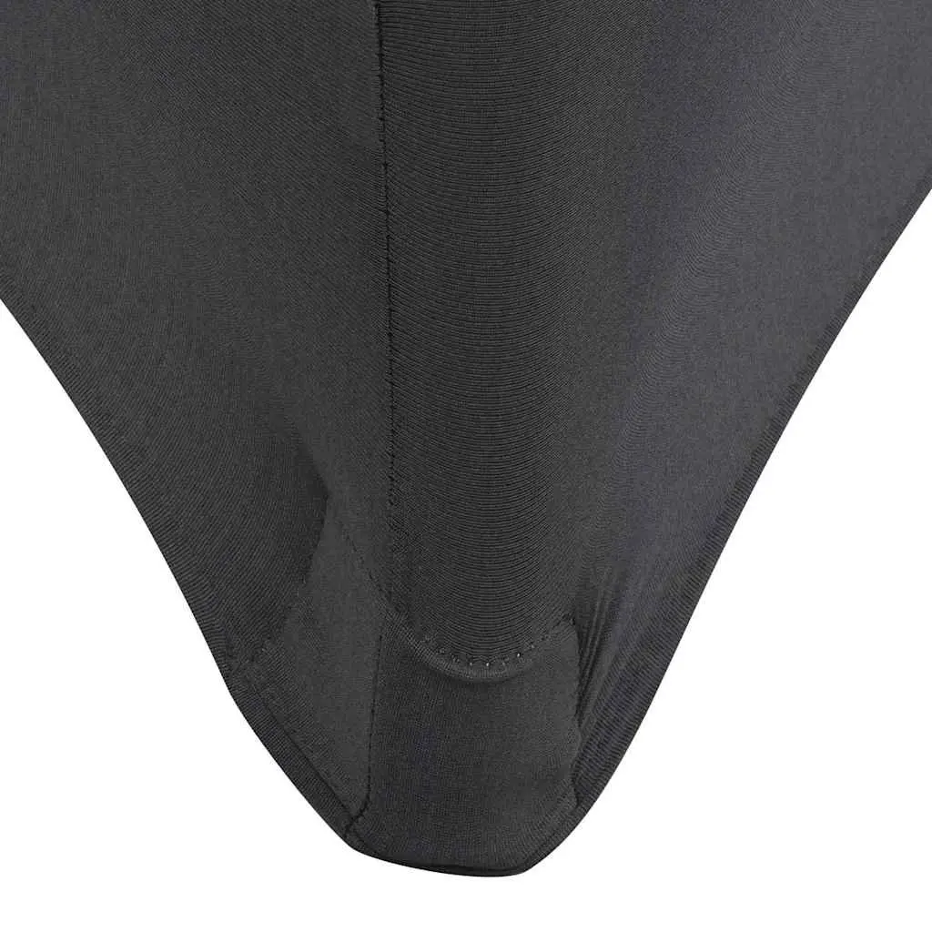 Stretch Table Slipcovers 2 pcs Rectangular Anthracite Stretch Fabric Covers