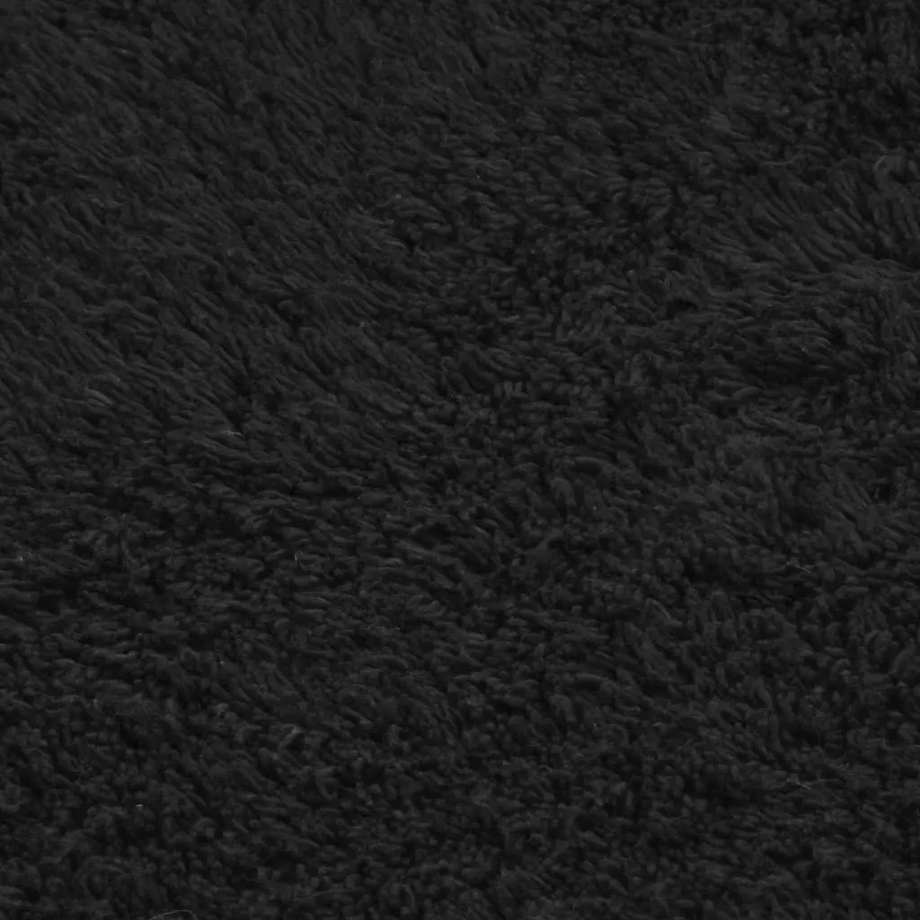 Bathroom Mat Set Non-Slip 2 Pieces Anthracite Cotton