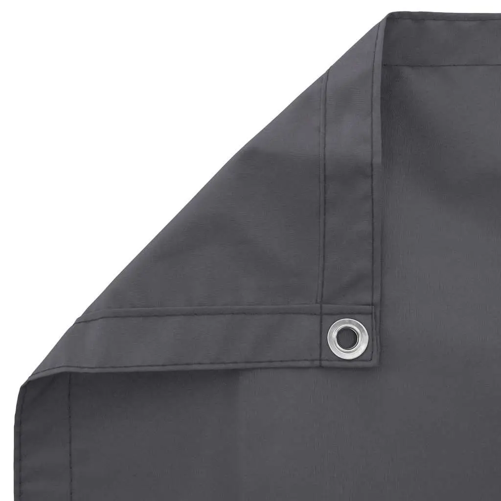 Balcony Screen Privacy Shade Waterproof 120x400 cm Anthracite PU Coated Oxford Fabric