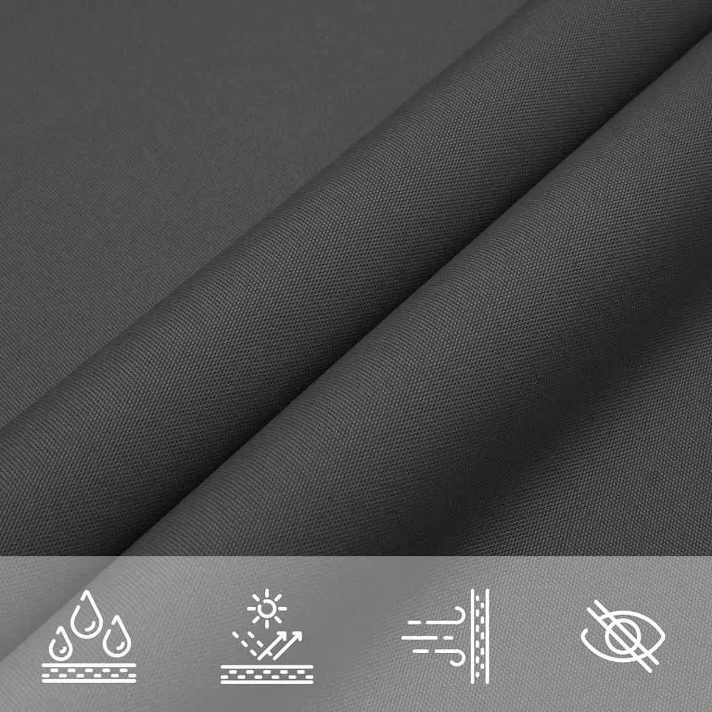 Sunshade Sail Rectangular UV and Mould Resistant 3x4 m Anthracite Oxford Outdoor Garden Terrace Patio