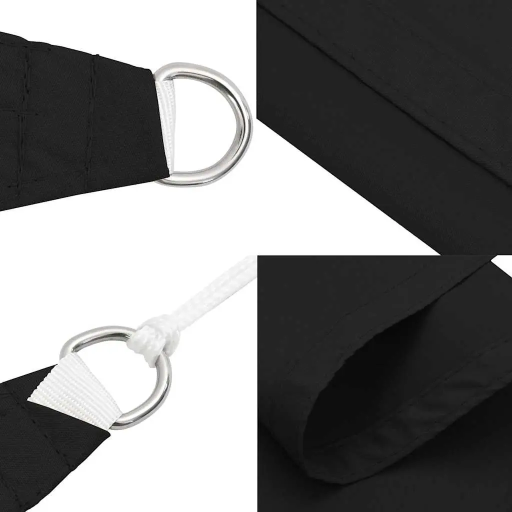 Rectangular Sunshade Sail Mould and UV Resistant 2.5x3m Black Oxford Fabric