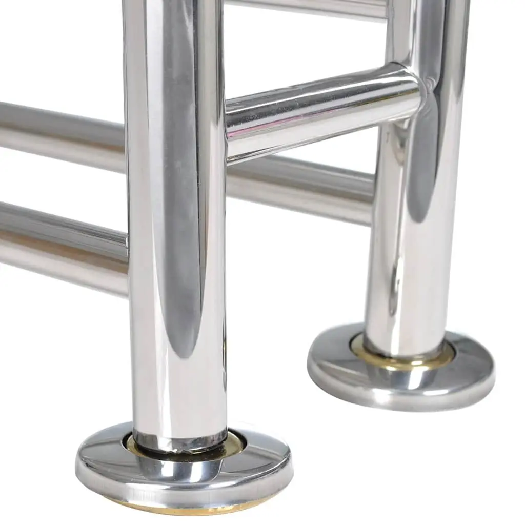 Stainless Steel Wall Mounted Towel Rack 6 Tubes Silver