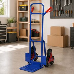 Folding Sack Truck with 6 Wheels Stair Climbing Cargo Dolly Hand Trolley Green