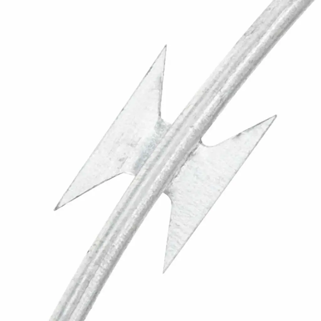 Razor Wire Helical Roll Galvanised Steel 60m Silver Garden Yard Security Fence