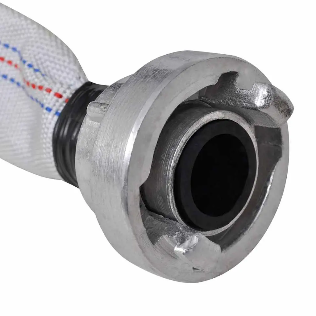 Fire Hose Flat Lightweight 30m 1 Inch D-Storz Couplings Weather-Resistant PVC Lining