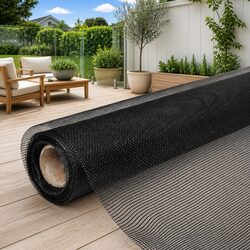 Fiberglass Mesh Screen 100x500 cm Black Insect Door Window Repair DIY Fence