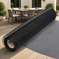 Mesh Screen Fiberglass 100x1000 cm Black Insect Door Window Fence DIY