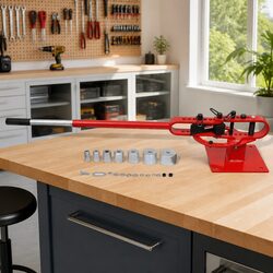 Bench-Mounted Steel Pipe Bender Manual Operating Machine Round Square Strip