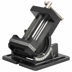 Manually Operated Tilting Drill Press Vice 110mm Workbench Clamp Tool
