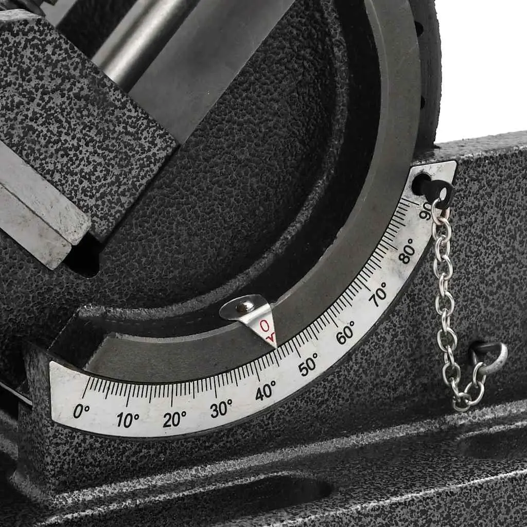 Manually Operated Tilting Drill Press Vice 110mm Workbench Clamp Tool