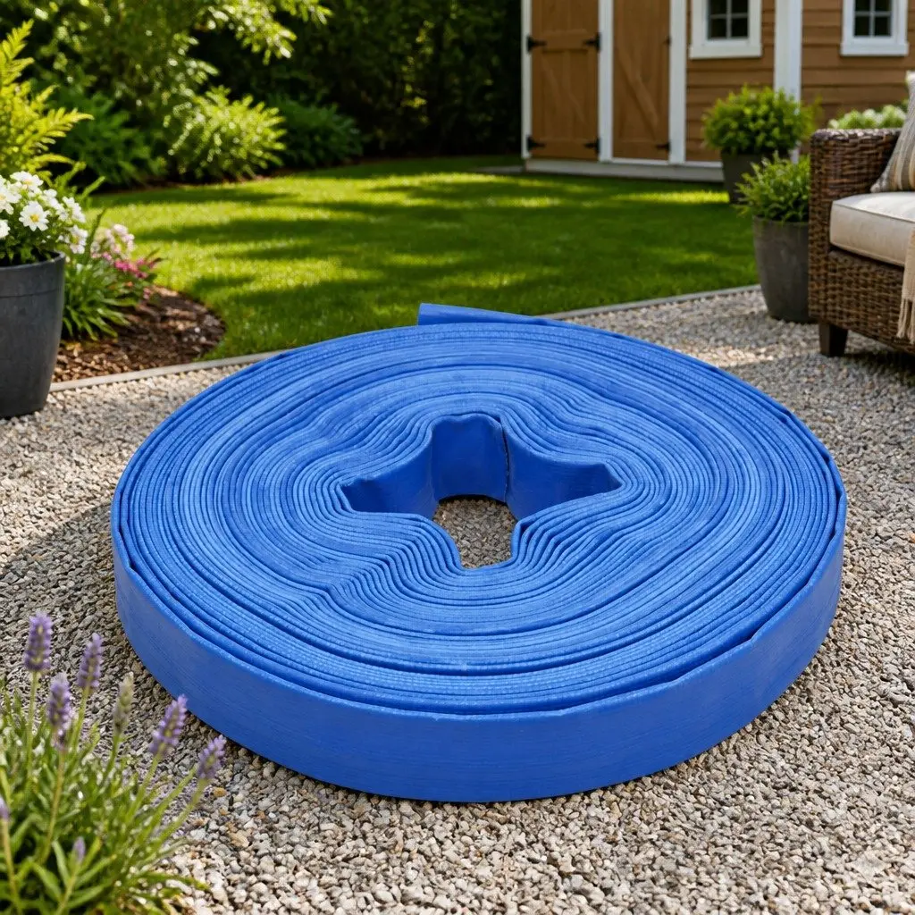 Flat Hose Water Pump Installation 25 m 1" PVC Weather Resistant
