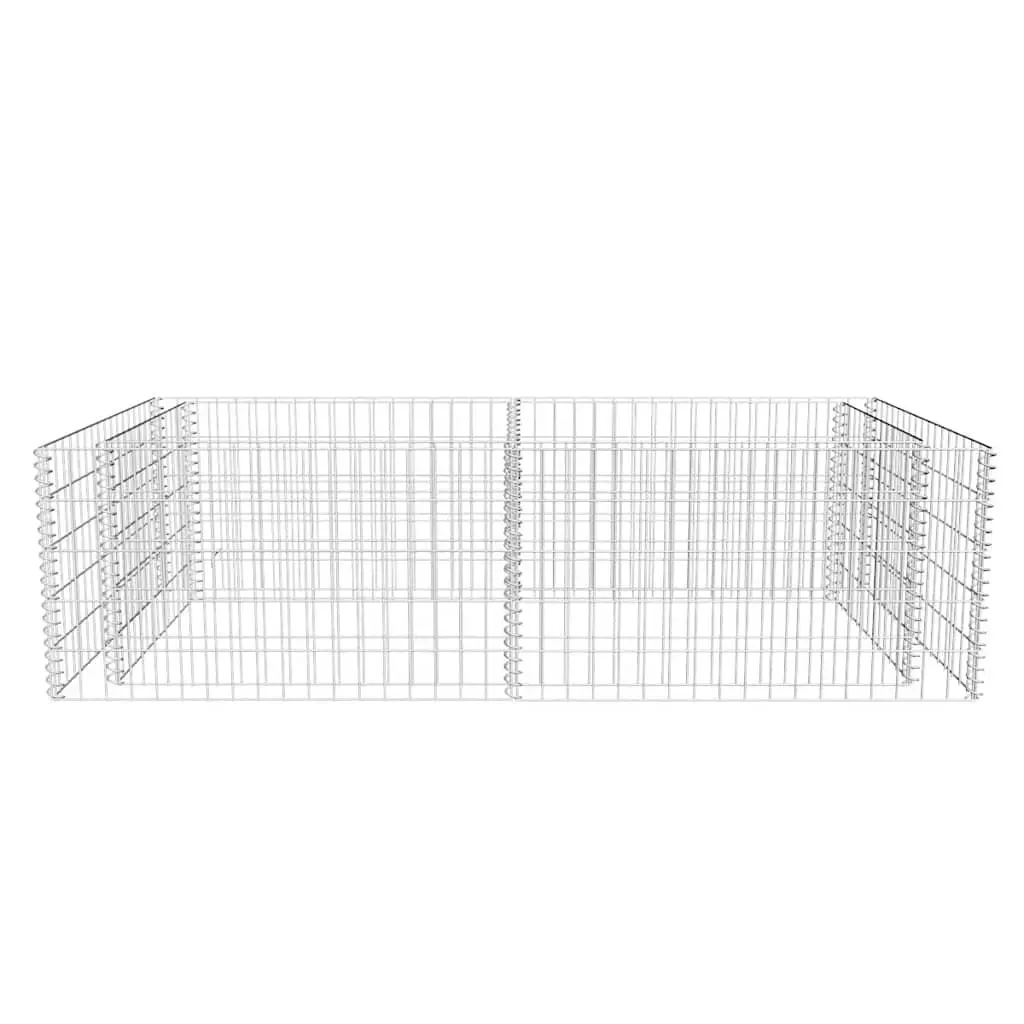 Gabion Planter Weather-resistant Welded Mesh Silver 180 x 90 x 50 cm