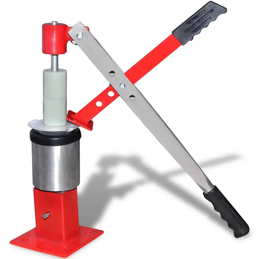 Mini Tyre Changer Portable Tool Bead Breaking Mounting Compact Steel Red