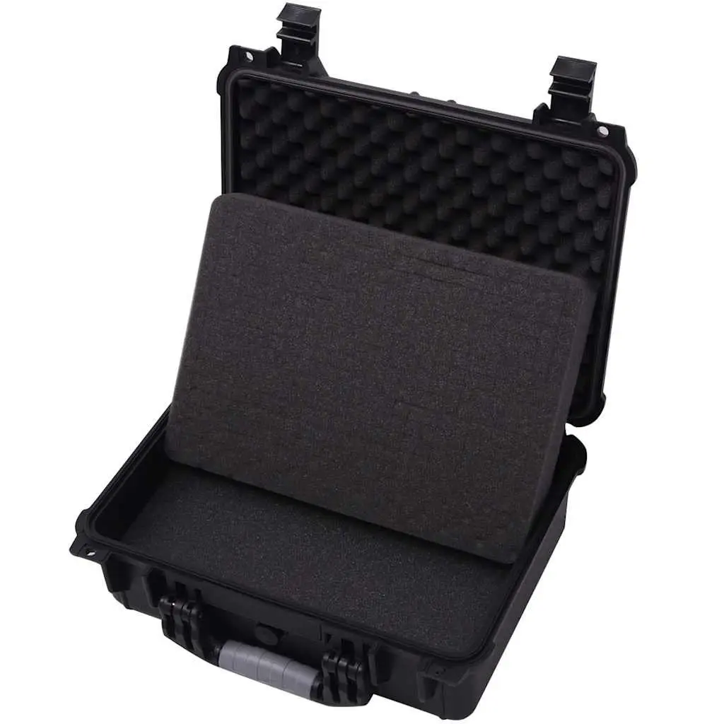 Protective Equipment Case Hard Shell Watertight 40.6x33x17.4cm Black Polypropylene and ABS