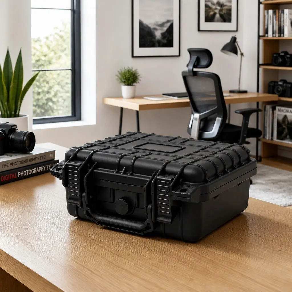 Camera Equipment Case Hard Protective Shell 27x24.6x12.4 cm Black Polypropylene ABS