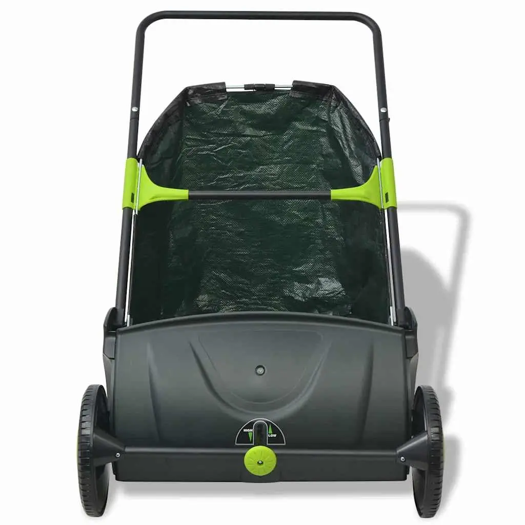 Lawn Sweeper 103L Lightweight Push Grass Leaf Collector Garden Maintenance Tool