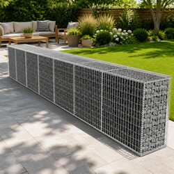 Gabion Wall Panel with Cover Galvanised Steel Retaining Barrier Fencing