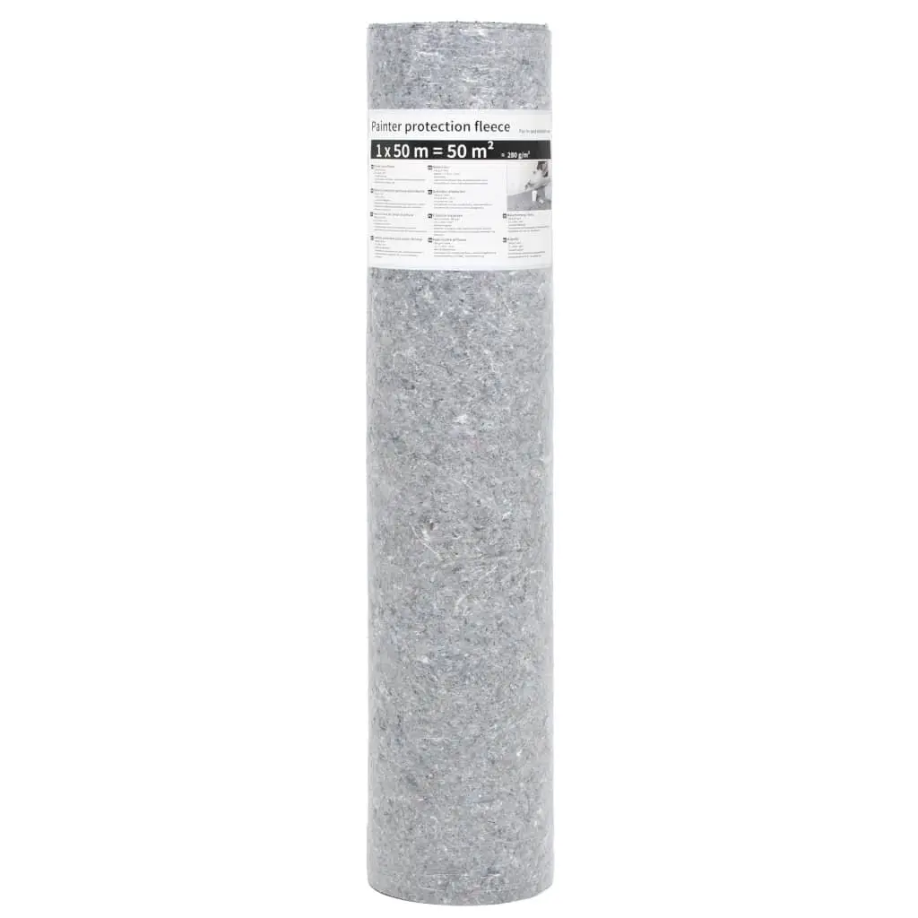 Painter Fleece Non-slip Floor Protection 50m x 1m Grey 2 pcs