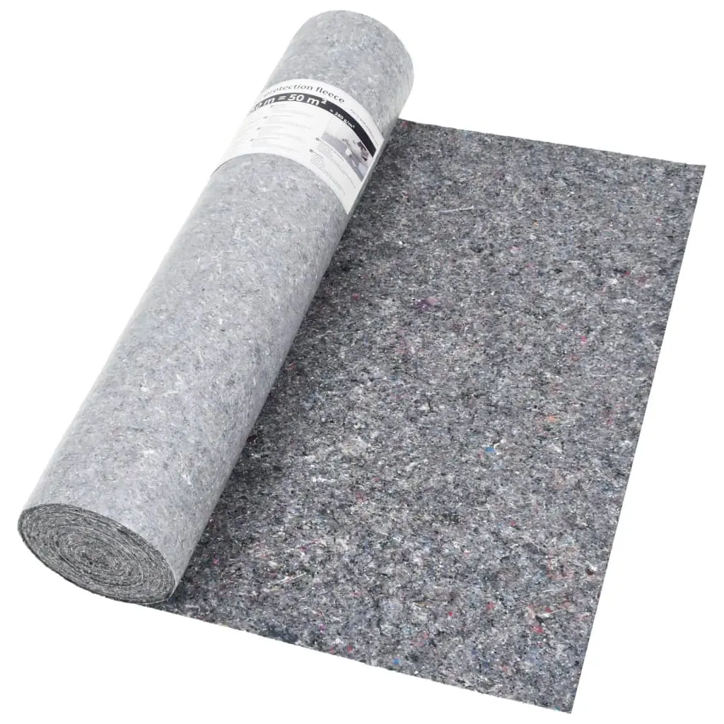 Painter Fleece Non-slip Floor Protection 50m x 1m Grey 2 pcs