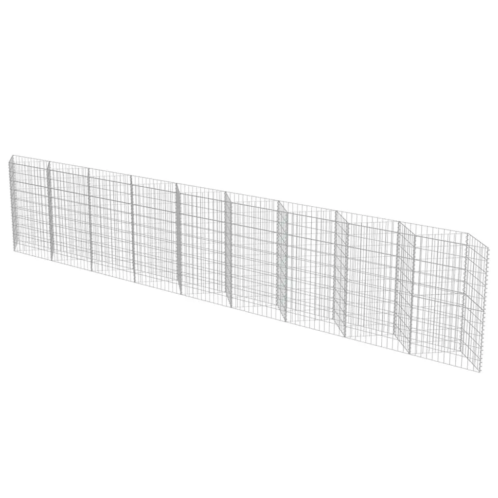 Gabion Wall Panel Galvanised Steel Retaining Barrier Garden Planter Outdoor