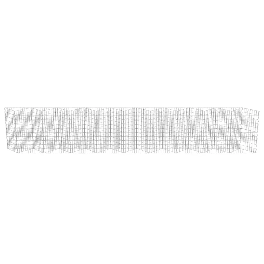 Gabion Wall Panel Galvanised Steel Retaining Barrier Garden Planter Outdoor