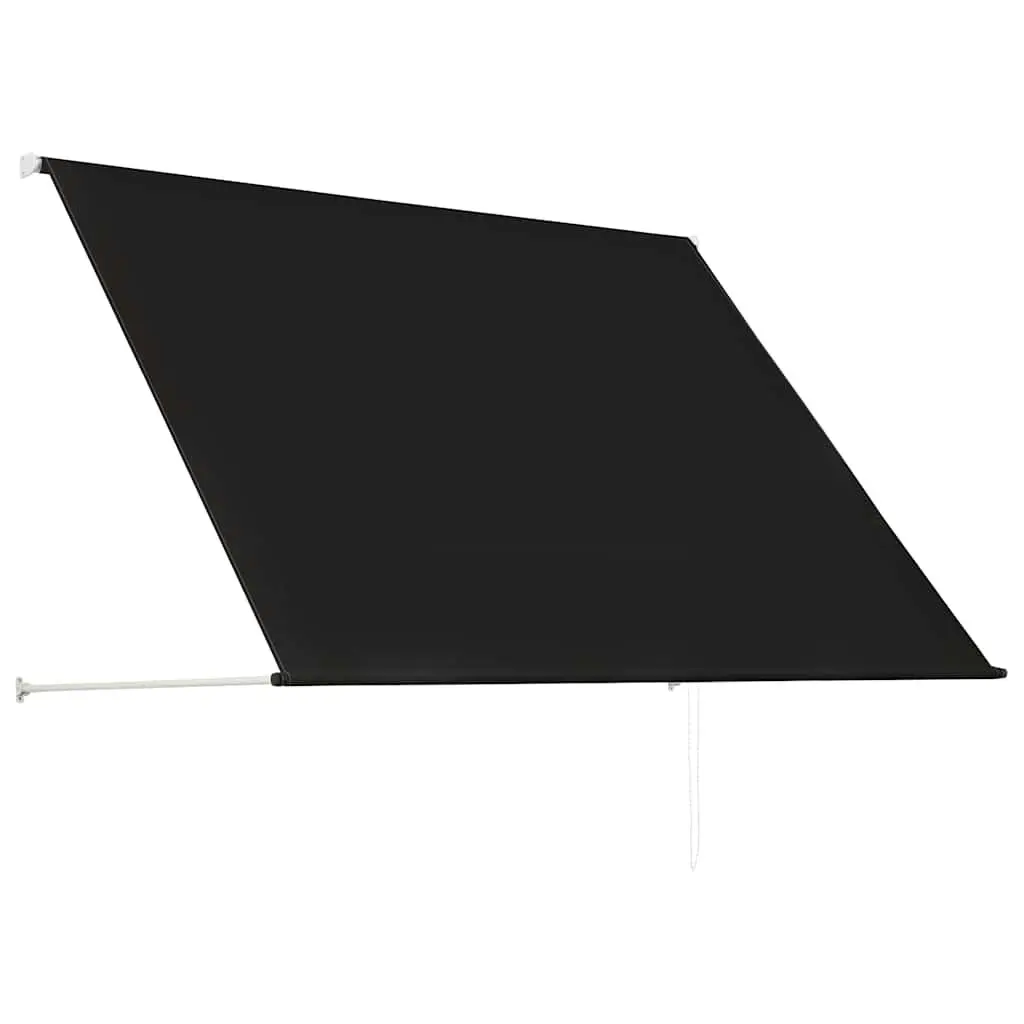 Retractable Awning Water UV Weather Resistant 200x150cm Anthracite Steel Frame Polyester Canopy