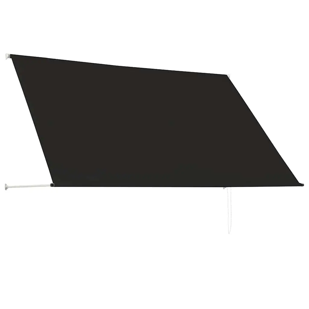 Retractable Awning Water UV Weather Resistant 250x150 cm Anthracite Polyester Steel Frame