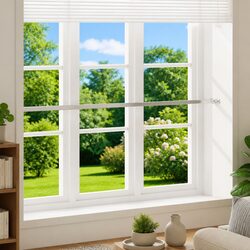 Adjustable Security Window Bar 710-1200mm Silver Home Protection Safety