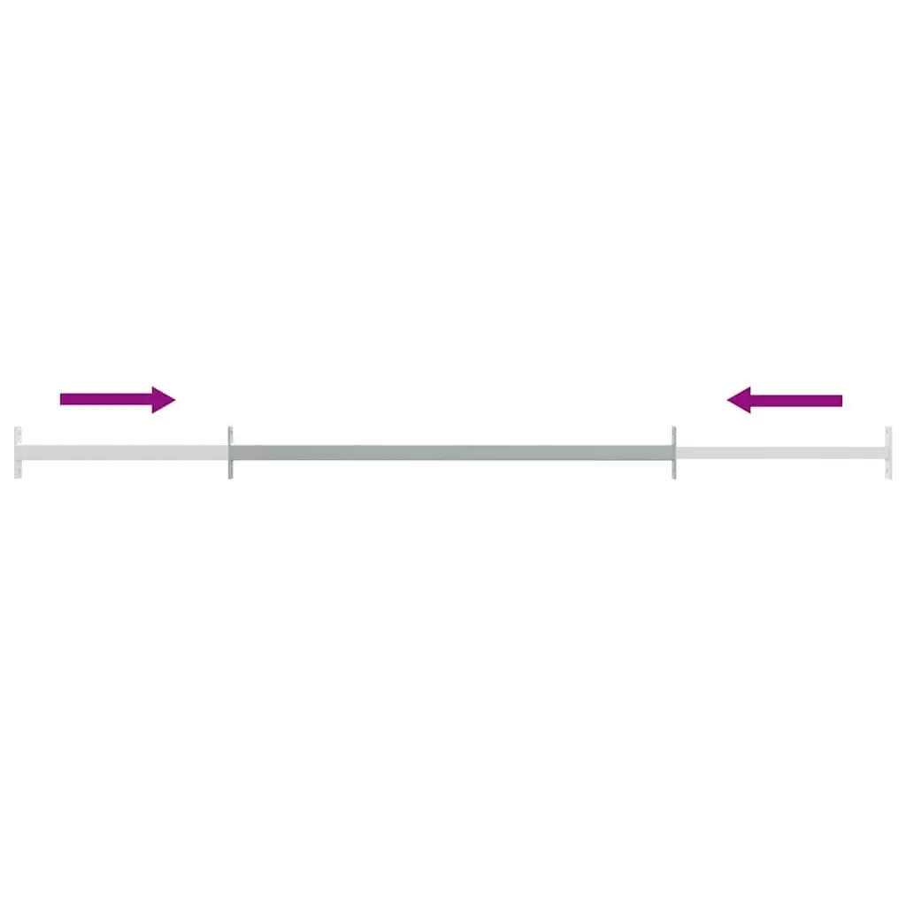 Adjustable Security Window Bars Set 3 Piece 710-1200 mm Silver Galvanized Steel