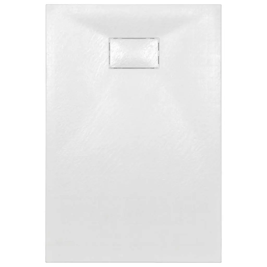 Shower Base Tray Low Profile 120x70 cm Skid Resistant White