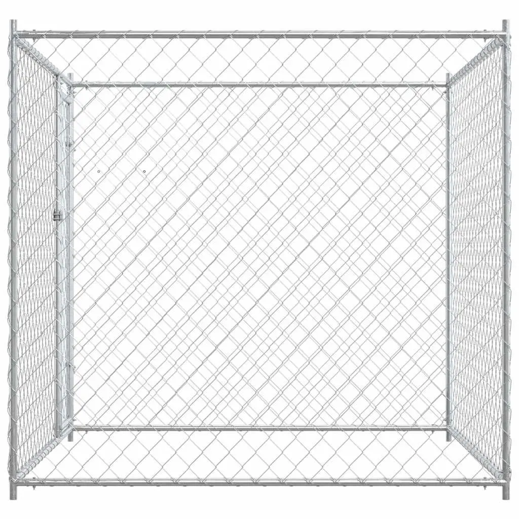 Dog Kennel Outdoor Large Exercise Enclosure Run Pen Silver