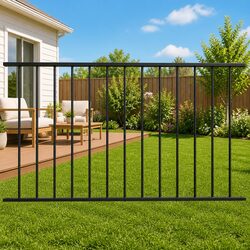 Fence Panel Steel Black Garden Barrier Outdoor Screening Woerden Design