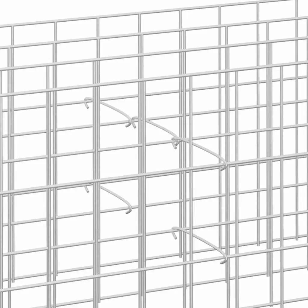 Gabion Hooks 100 pcs Galvanised Steel Spacers Distance Holders Fence Stability