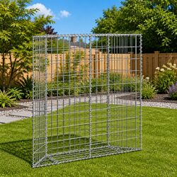 Trapezium Gabion Raised Bed Garden Planter Border Flower Box Outdoor Patio