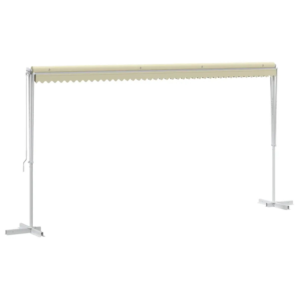 Free Standing Awning 500x300 cm Garden Patio Outdoor Sunshade Canopy Cream