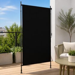 Outdoor Roller Blind 120x270cm Anthracite Hand Crank Patio Balcony Shade Privacy