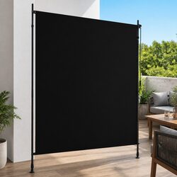 Outdoor Roller Blind 200x270cm Anthracite Hand Crank Patio Balcony Shade Awning
