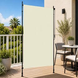 Outdoor Roller Blind 120x270cm Hand Crank Operated Shade Privacy Patio Balcony