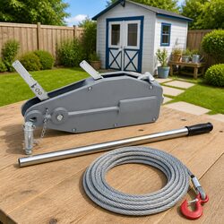 Wire Rope Hoist Winch 800 kg Manual Puller Traction Tool Lifting Equipment