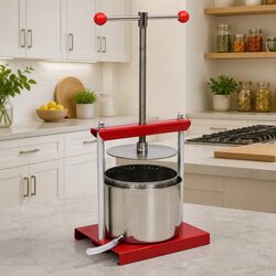 Fruit and Wine Press 6L Black Stainless Steel Manual Juicer Vegetable Herb