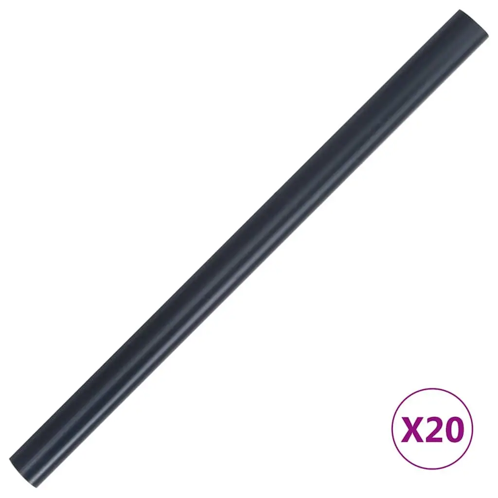 Garden Privacy Screen PVC 35x0.19 m Matte Dark Grey Windbreak Fence Barrier