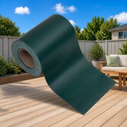 Garden Privacy Screen Fence Panel PVC Roll Windbreak Barrier Matte Green 35m