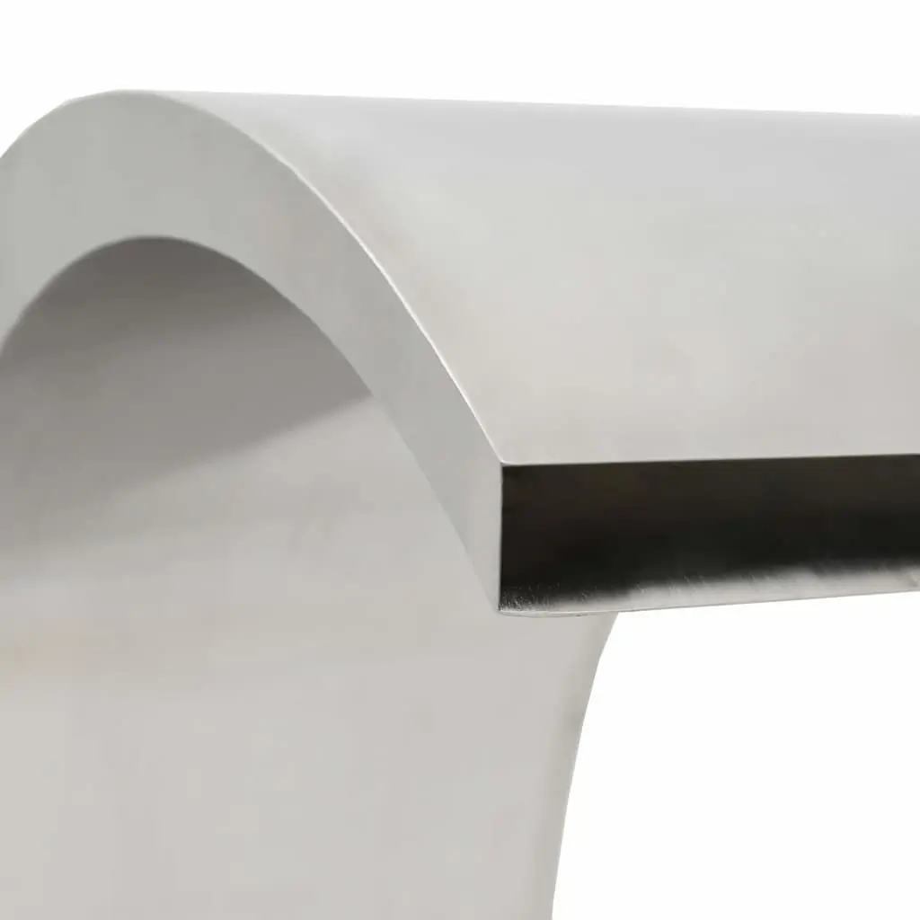 Pool Fountain Water Feature Stainless Steel Silver Outdoor Decor 22 x 60 x 70 cm