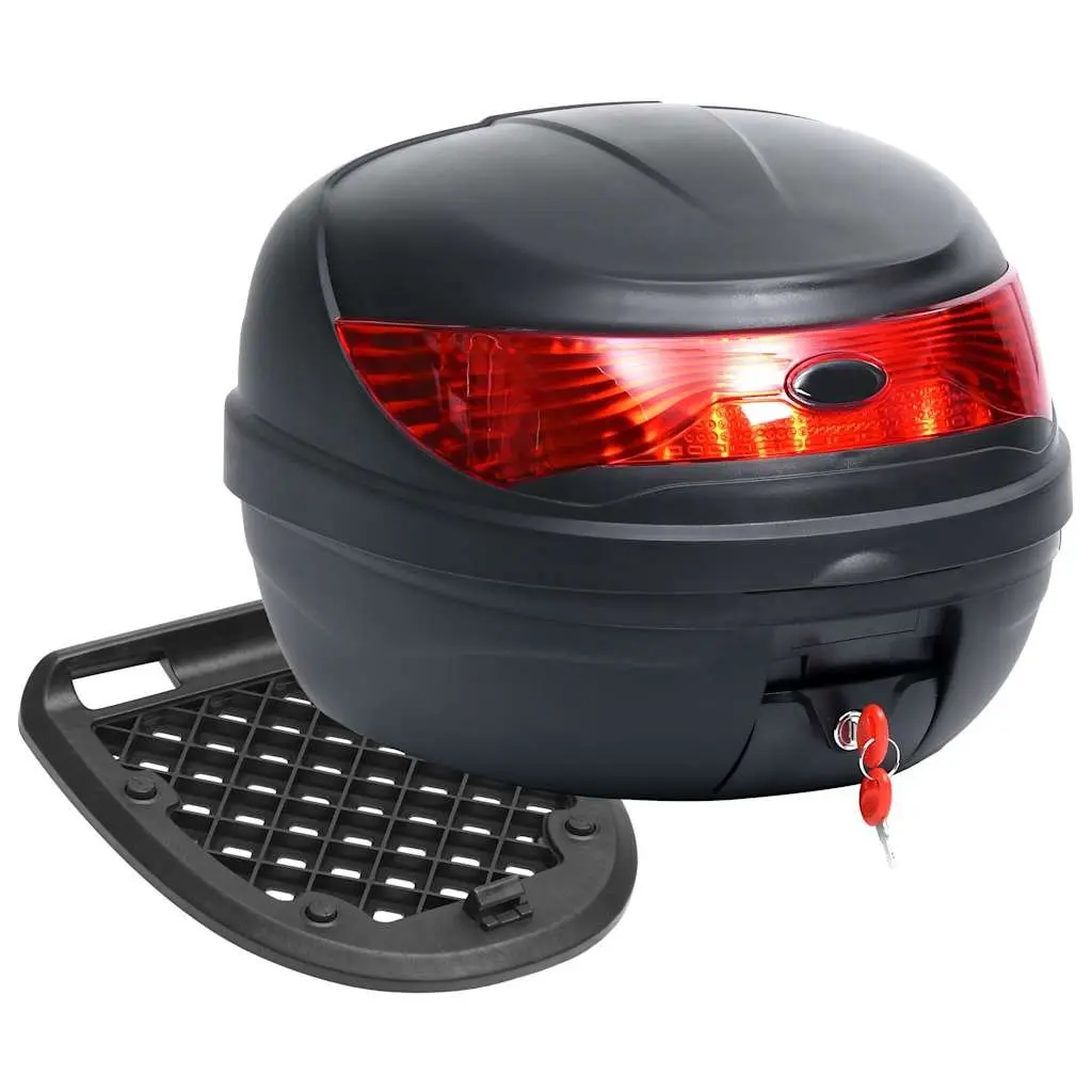 Motorcycle Top Case 35L Helmet Storage Quick Release Waterproof Weather