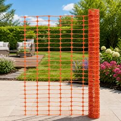 Garden Safety Fence 30m Orange Temporary Fencing Barrier Construction Site Event
