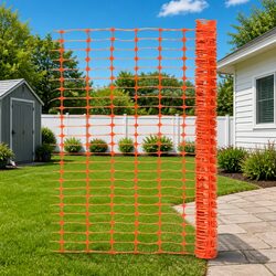 Garden Safety Fence 50m Orange Temporary Barrier Construction Site Fencing