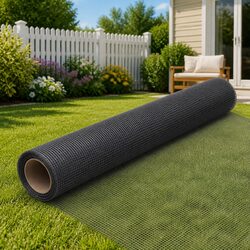 Fiberglass Mesh Screen 60x500 cm Black Insect Door Window Repair DIY Cage